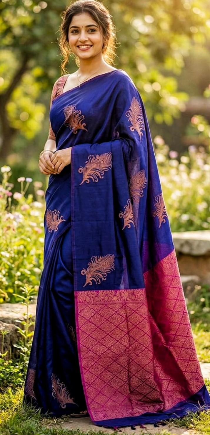 Elegant Kanchi Zari Weaving Silk Saree